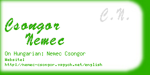 csongor nemec business card